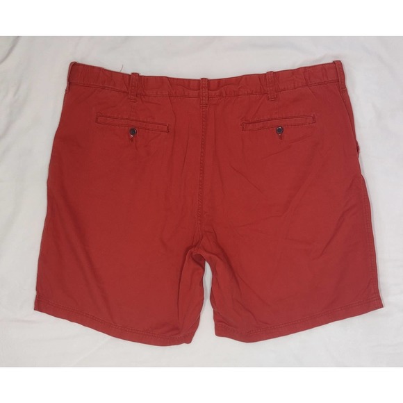 Foundry Supply 50" waist shorts red comfort elastic waist mid length at the knee - Picture 3 of 6